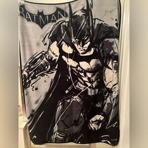 DC Black & White Batman blanket